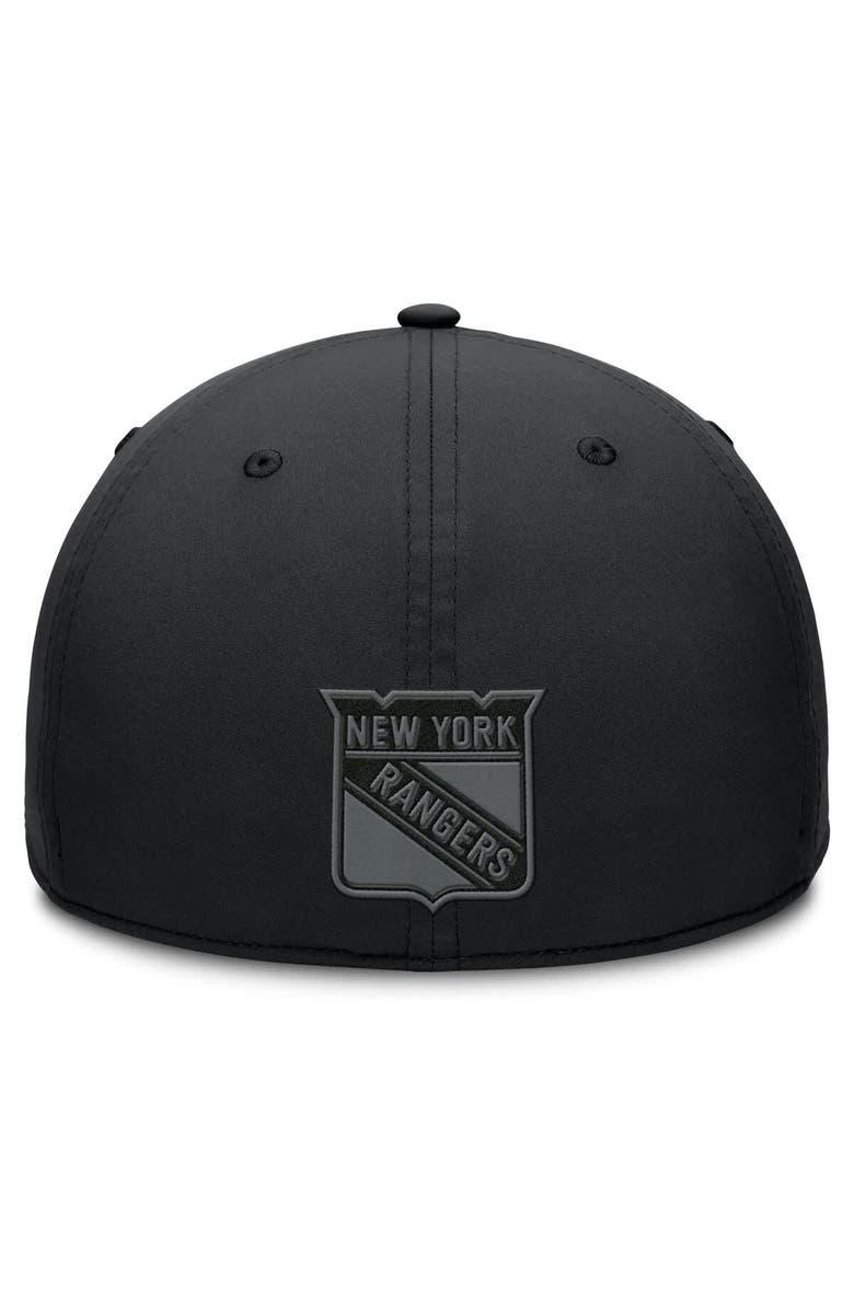 FANATICS Men's Fanatics Black New York Rangers Authentic Pro Road Team Code Flex Hat, Alternate, color, Black