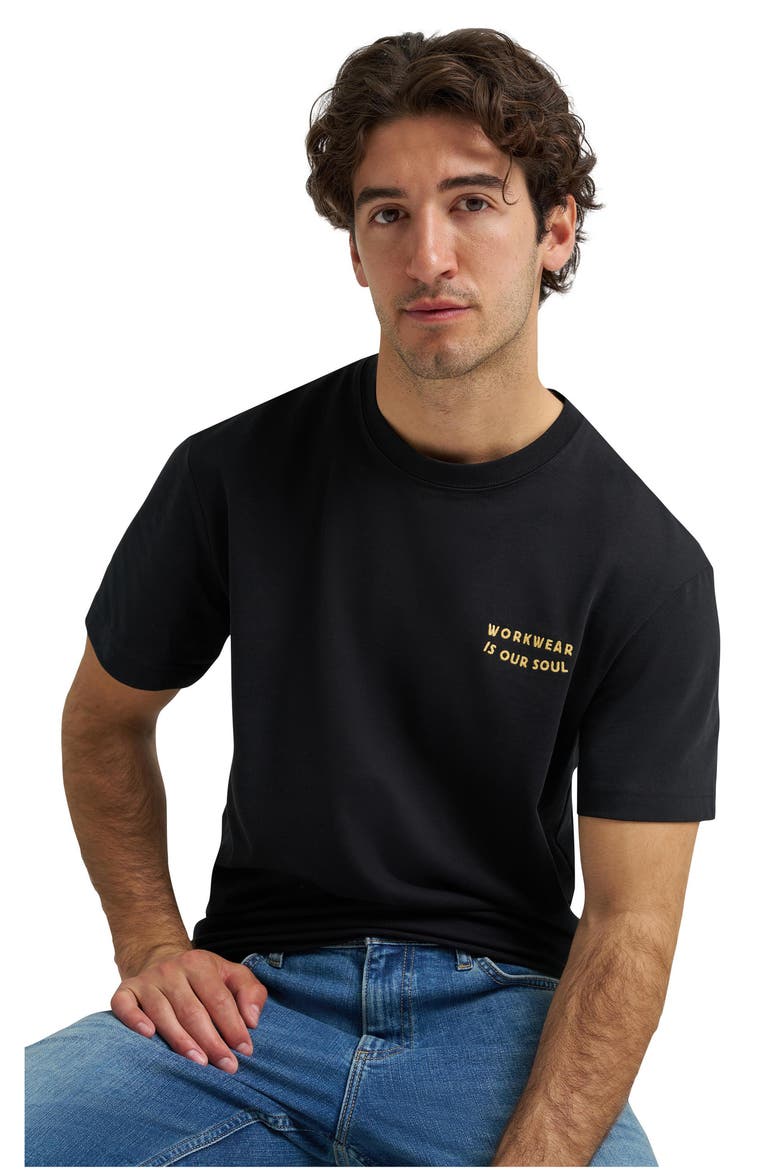 Workwear Uniform Graphic T-Shirt, Alternate, color, BLACK