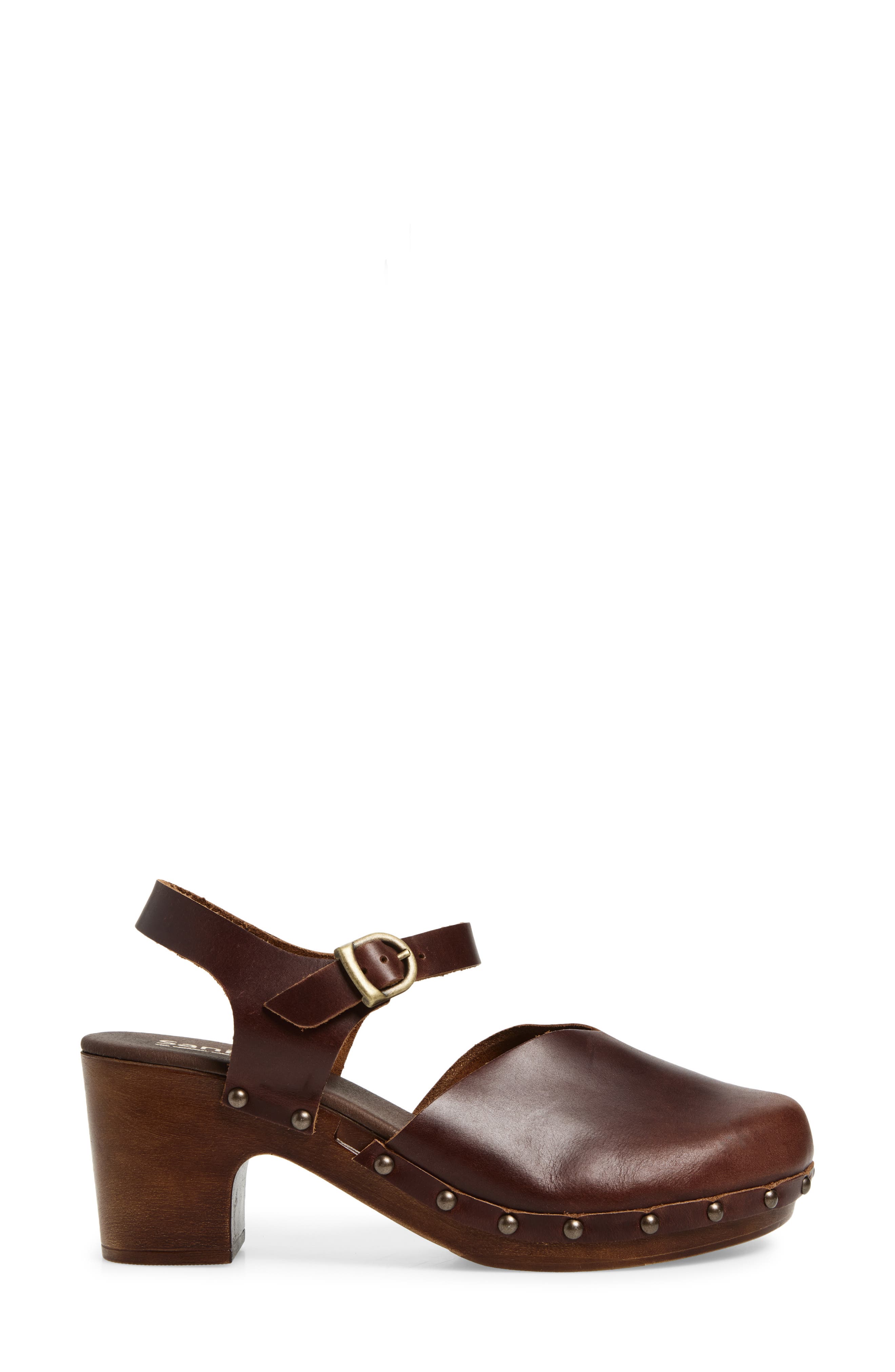 Sanita Solaima Ankle Strap Clog, Alternate, color, Brown