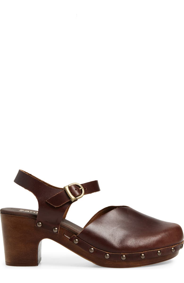 Sanita Solaima Ankle Strap Clog, Alternate, color, Brown