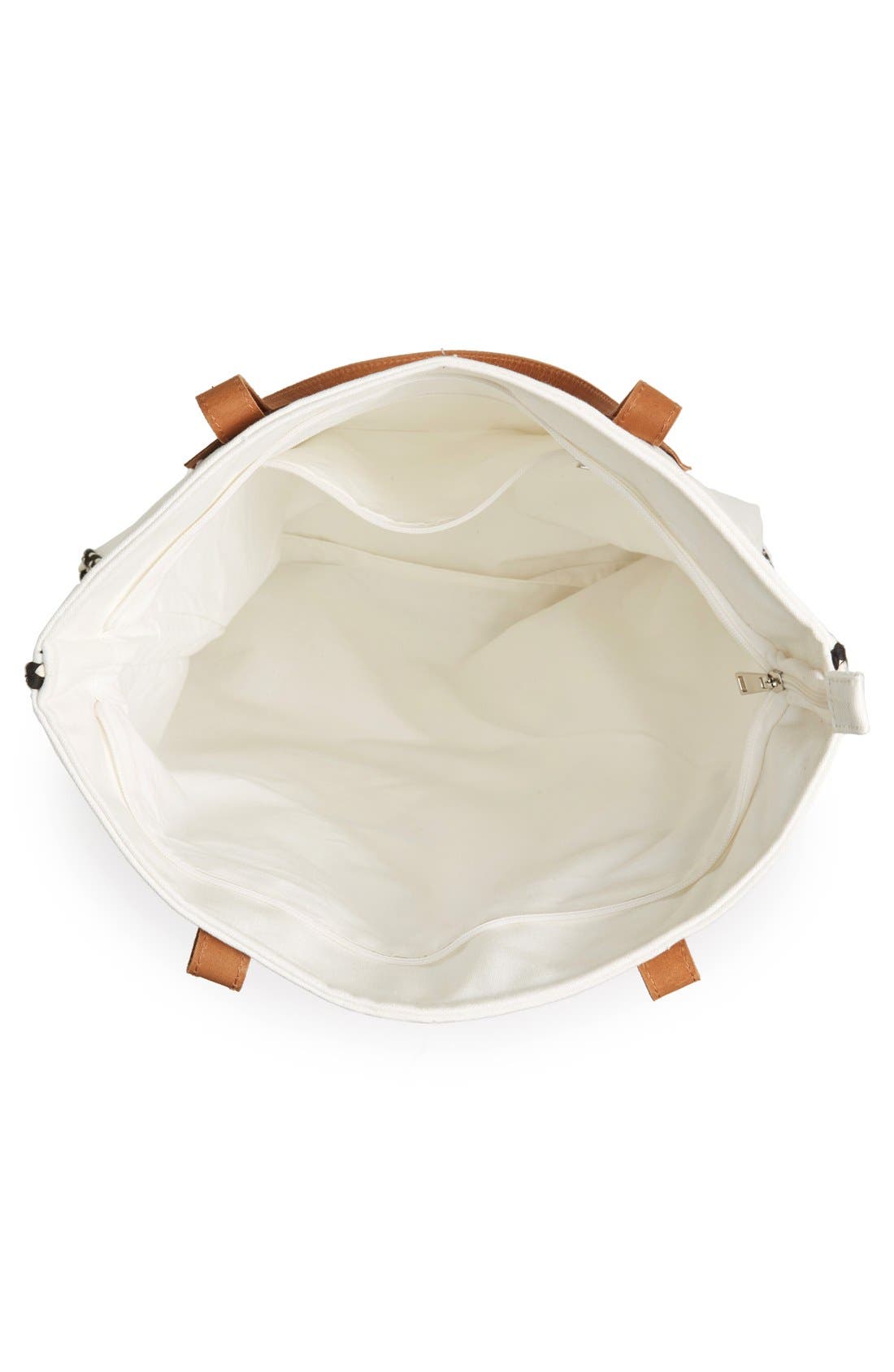 Sole Society Embroidered Vertical Canvas Tote, Alternate, color, 