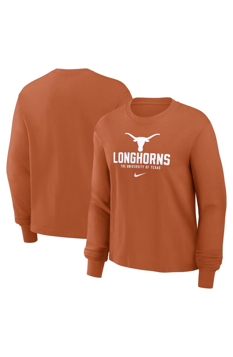 Nike Women's Nike Texas Orange Texas Longhorns Primetime University Boxy Long Sleeve T-Shirt, Alternate, color, Orange
