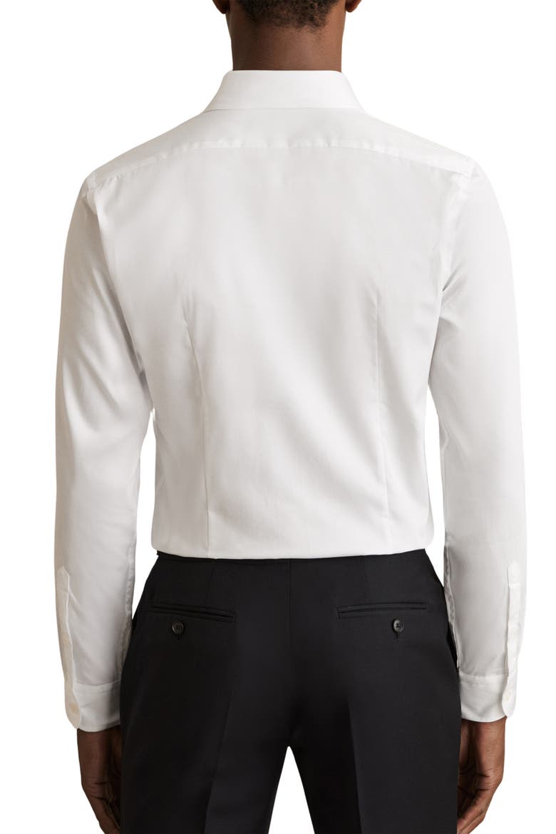 Remote Slim Fit Cotton Button-Up Shirt, Alternate, color, WHITE