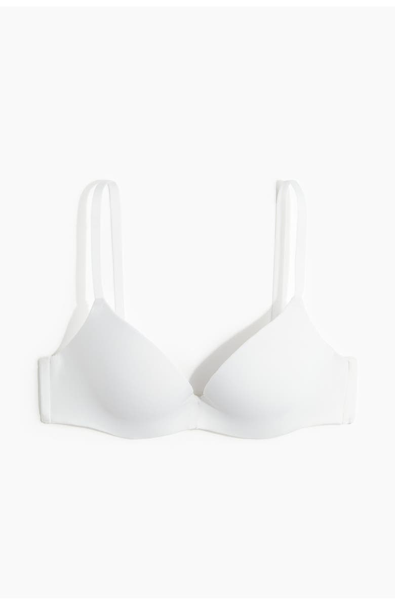 H&M Microfibre Super Push-up Bra, Main, color, White