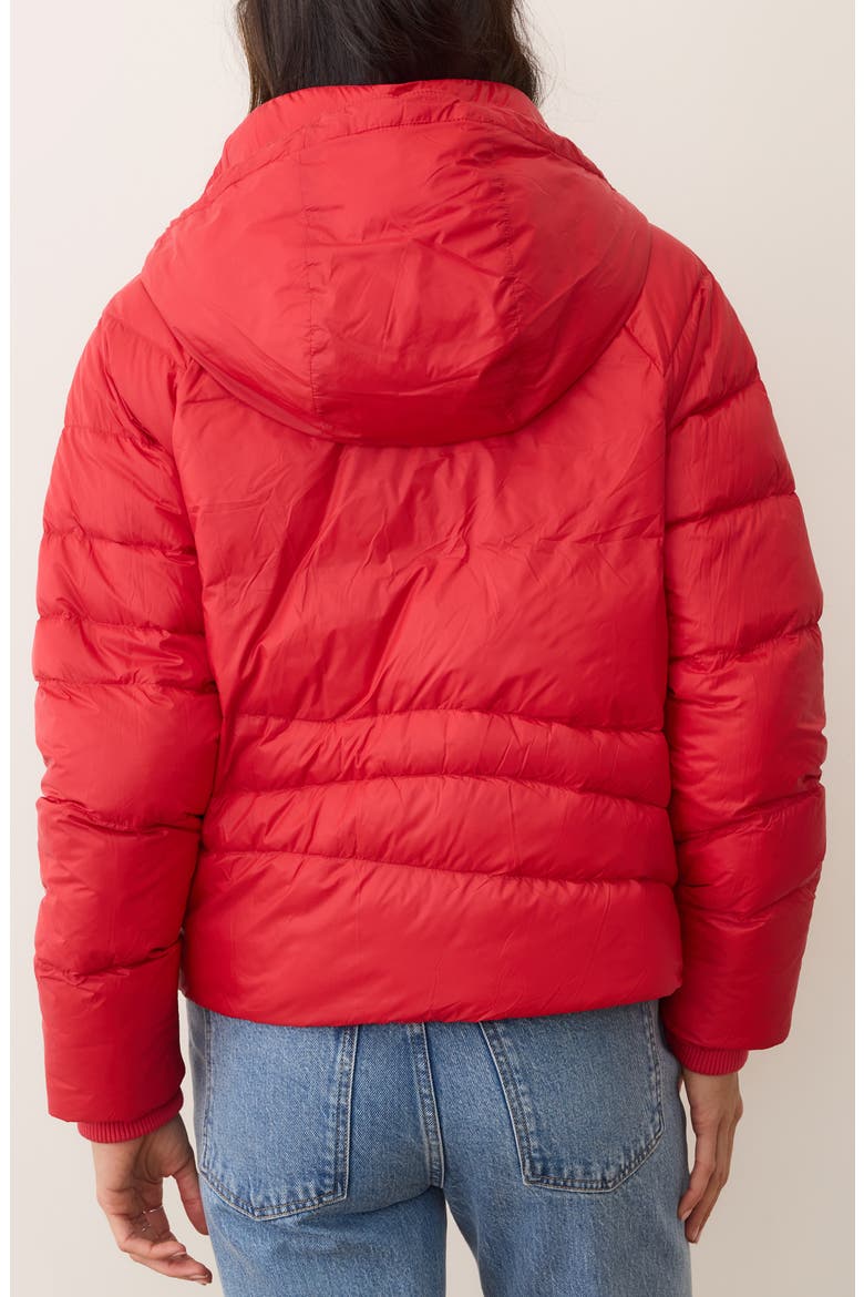 Sunbeam Puffer Jacket, Alternate, color, CHERRY RED