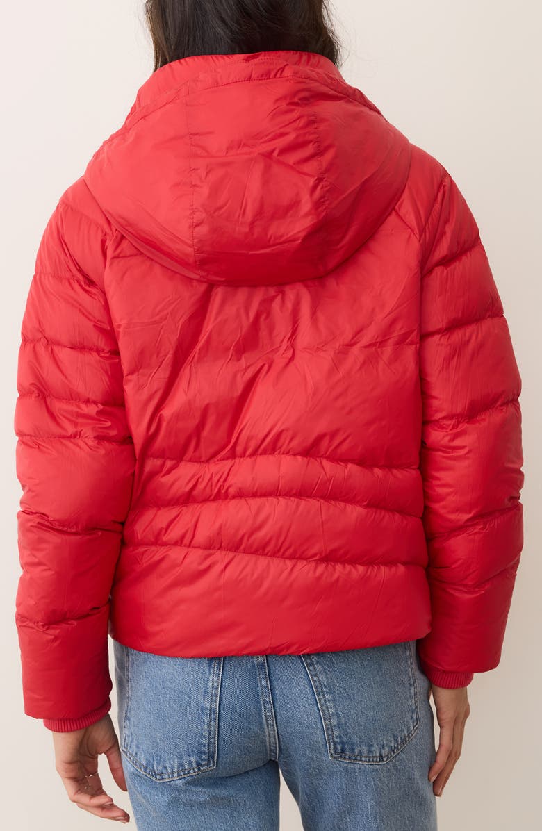 Marine Layer Sunbeam Puffer Jacket, Alternate, color, Cherry Red