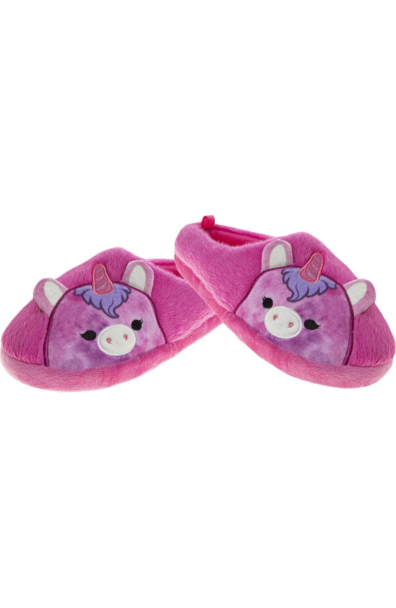 JOSMO Kids' Squishmallows Lola the Unicorn Slipper, Alternate, color, Pink/ Purple