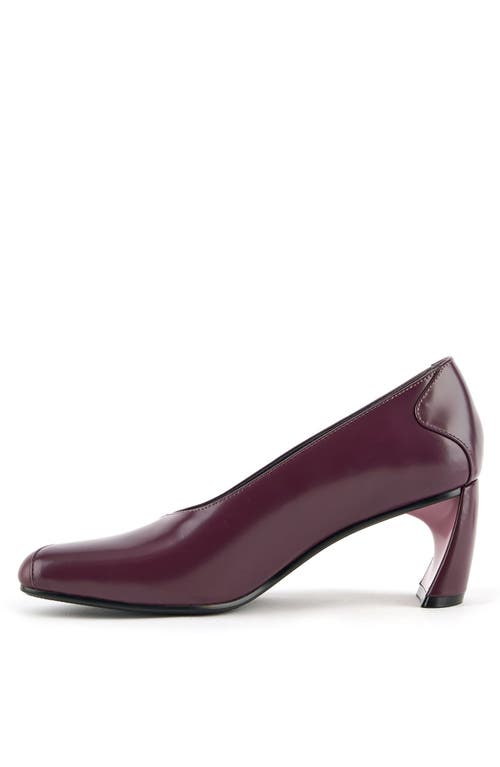 United Nude Zuma Dana Mid Pumps In Burgundy