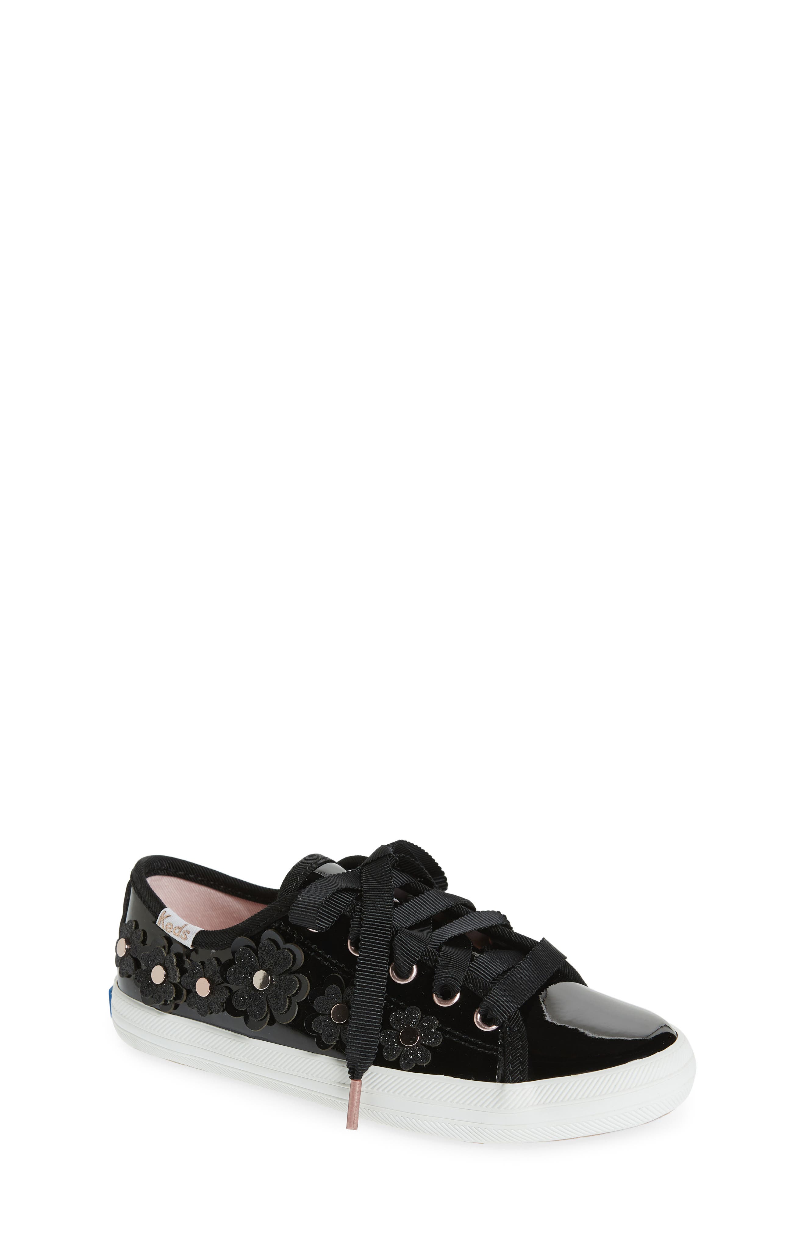 Kickstart Sneaker, Main, color, BLACK PATENT