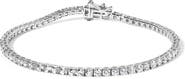 Haus of Brilliance 14K White Gold 4.0 Cttw Classic Lab-Grown Diamond Tennis Bracelet