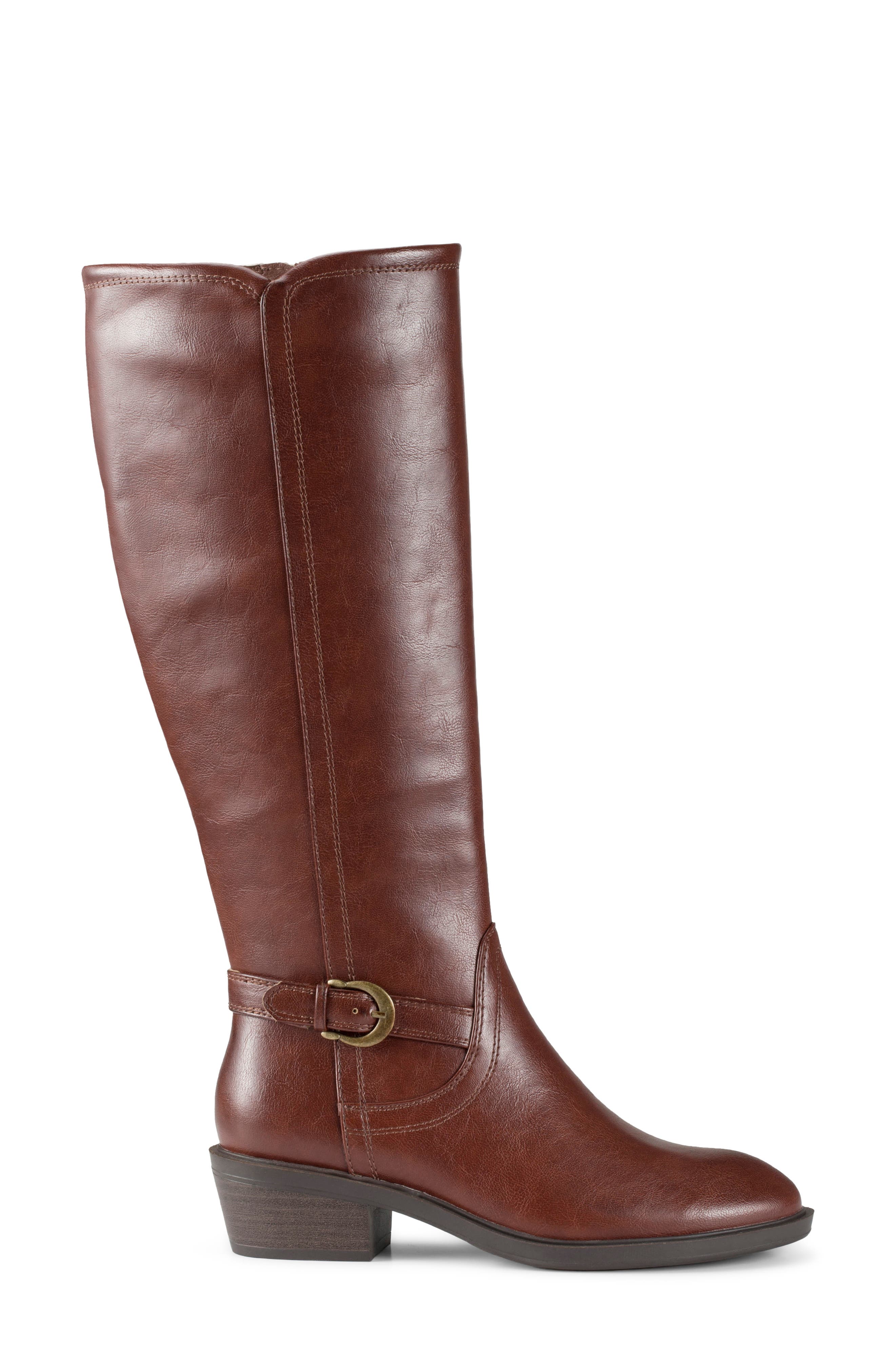 Nena Riding Boot - Wide Calf, Alternate, color, MAHOGANY