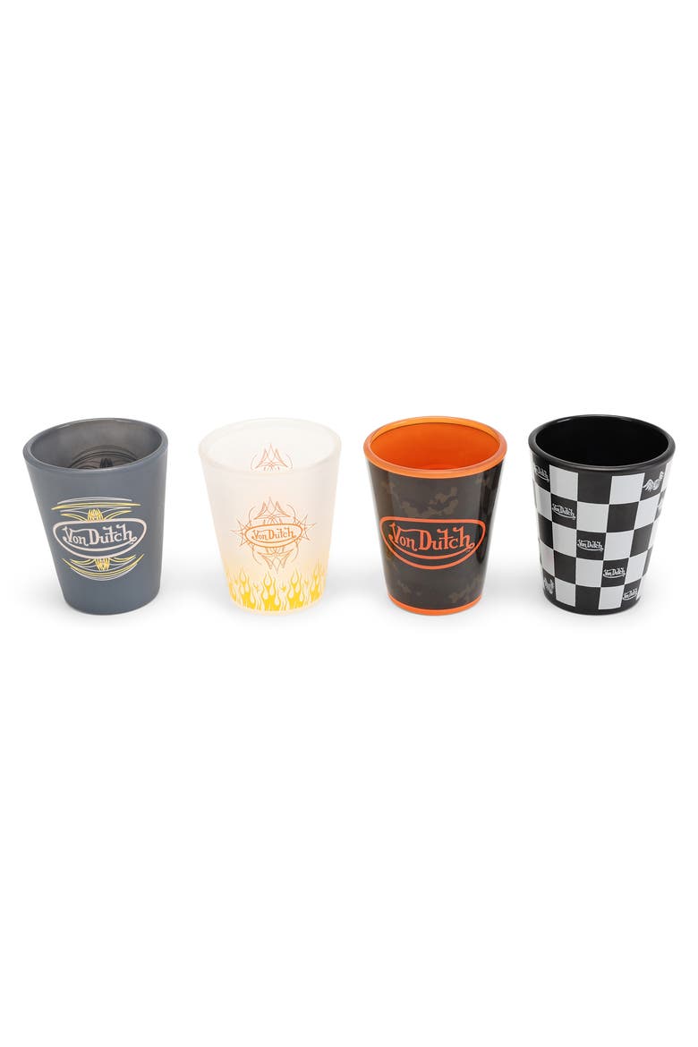 Iconic 4-Piece Shot Glass Set, Alternate, color, Urban