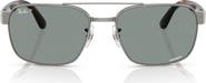 Ray-Ban Chromance 58mm Polarized Square Sunglasses