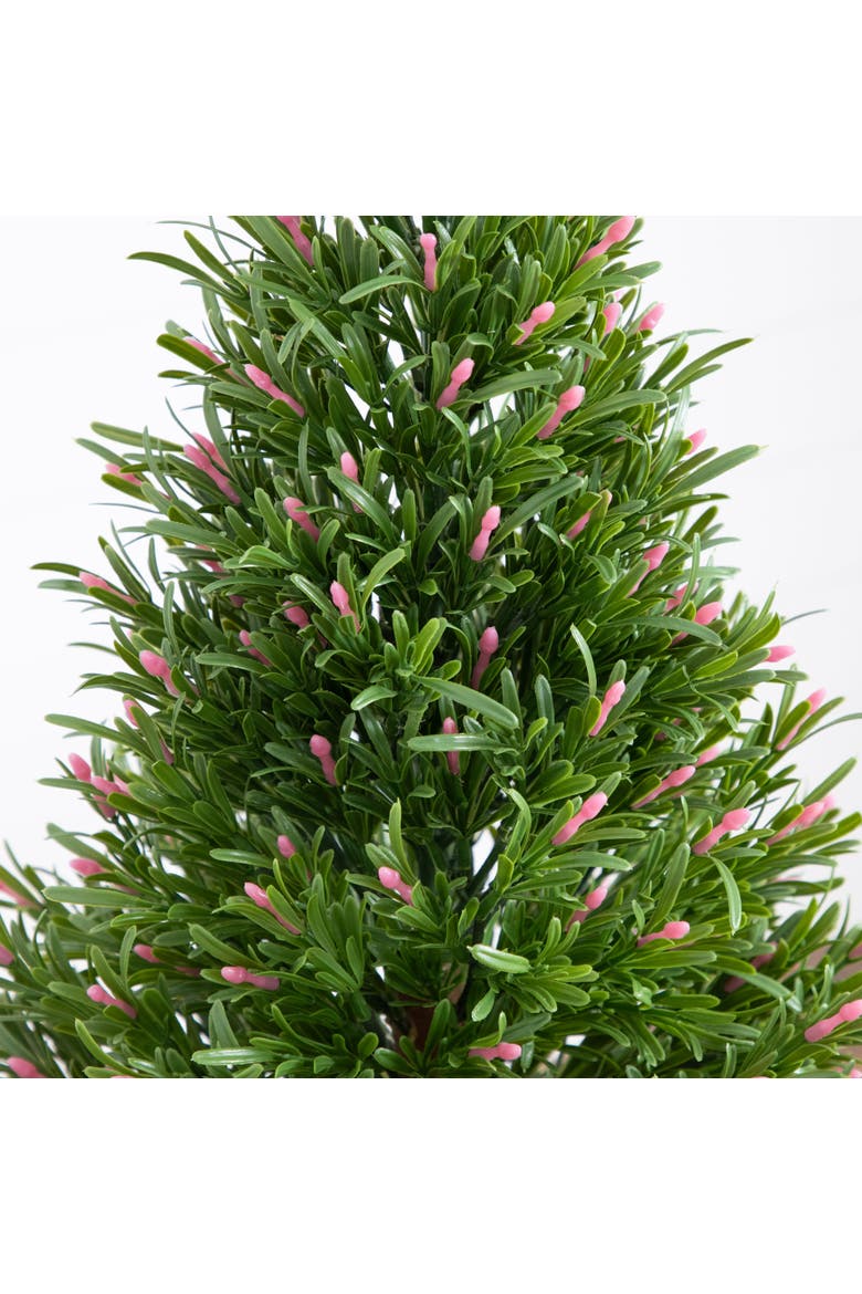 2-ft UV Resistant Artificial Rosemary Cone Topiary Tree, Alternate, color, Green
