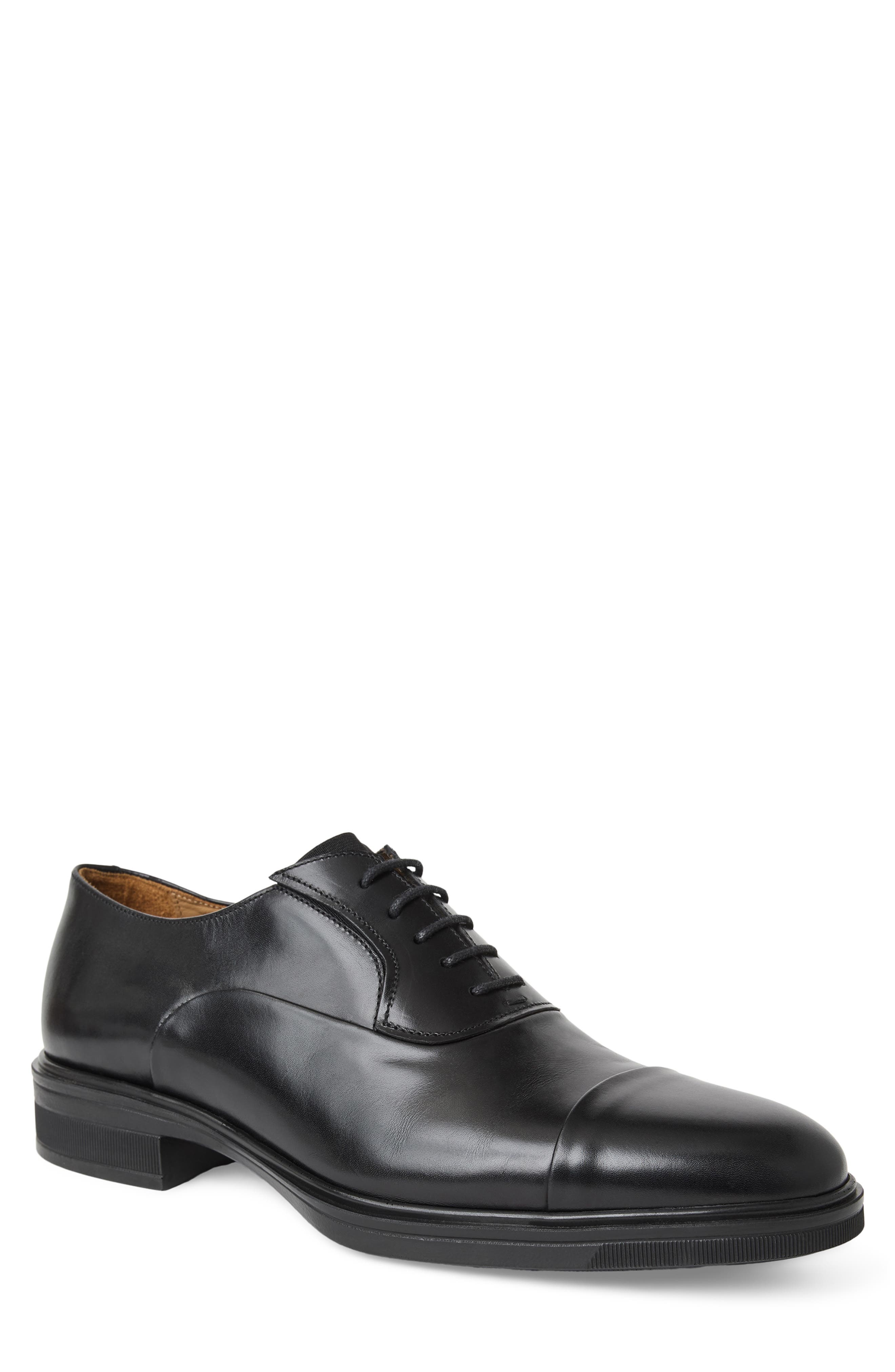Aero Porto Cap Toe Oxford, Main, color, BLACK CALF