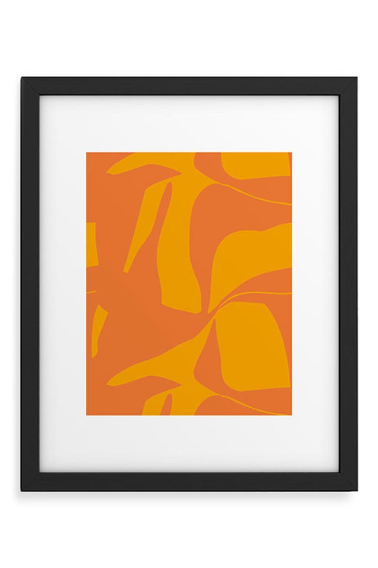 'Delta' by Camilla Foss Framed Wall Art, Main, color, YELLOW