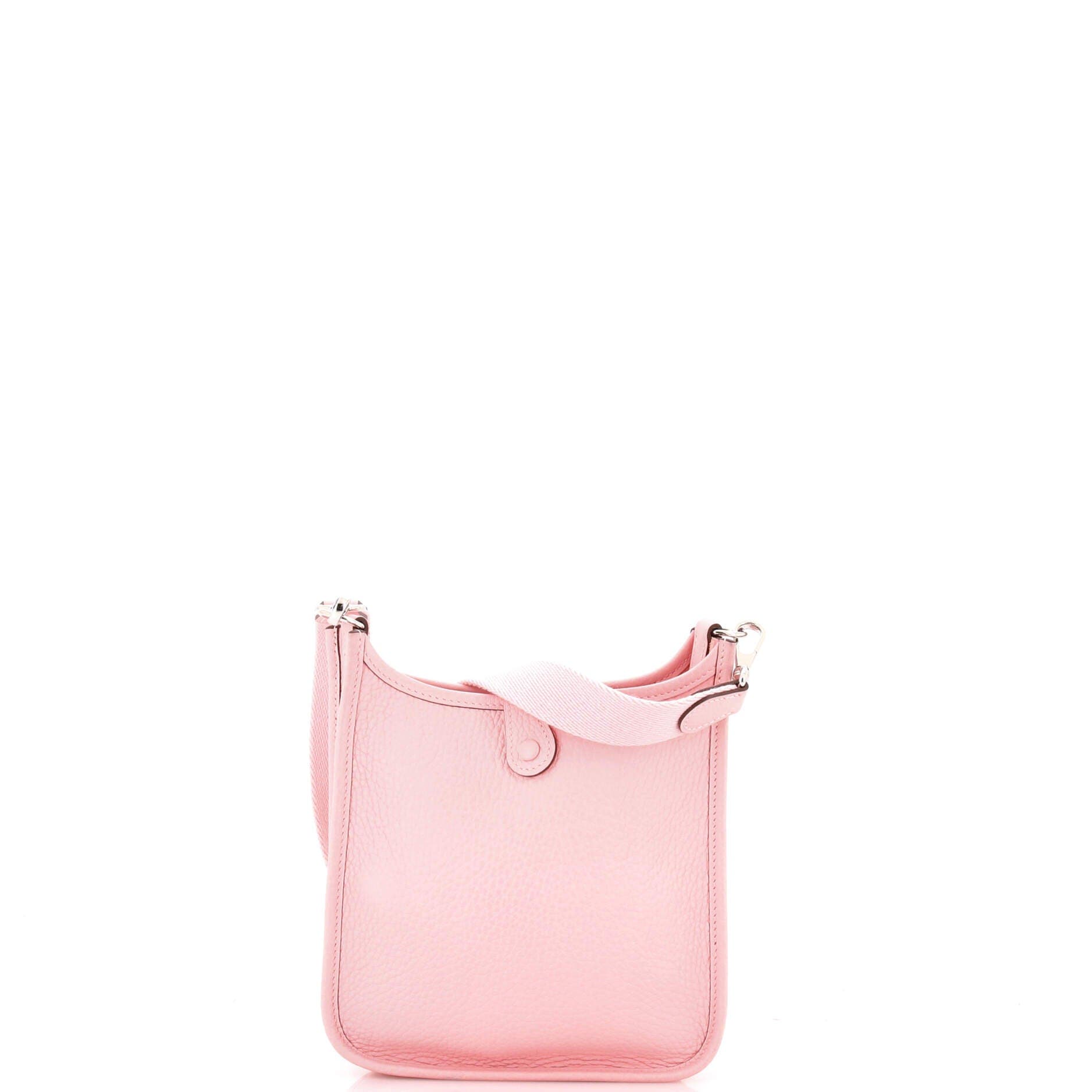 Pre-Owned Hermes Evelyne Bag Gen III Clemence TPM, Alternate, color, Rose Sakura