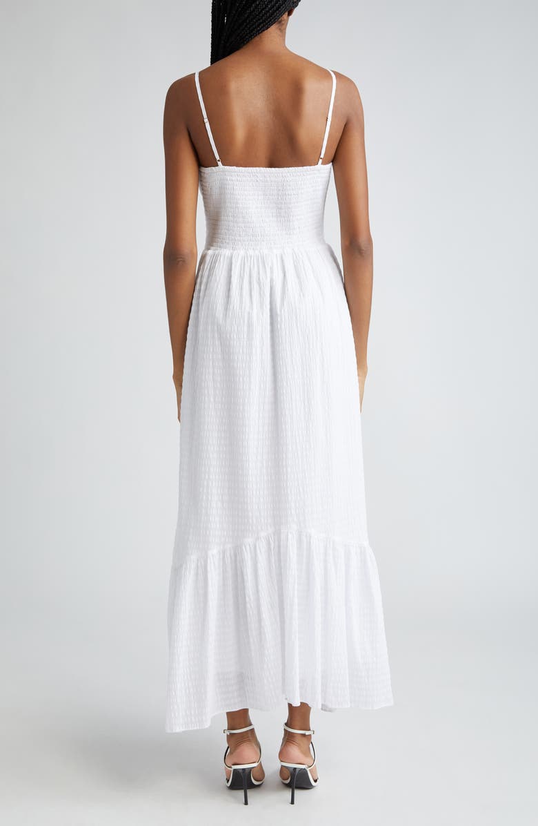 Ramy Brook Laylah Seersucker Maxi Sundress, Alternate, color, Ivory Textured Cotton