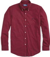 Polo Ralph Lauren Classic Fit Gingham Sanded Twill Button-Down Shirt