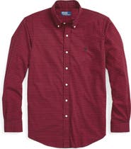 Polo Ralph Lauren Classic Fit Gingham Sanded Twill Button-Down Shirt