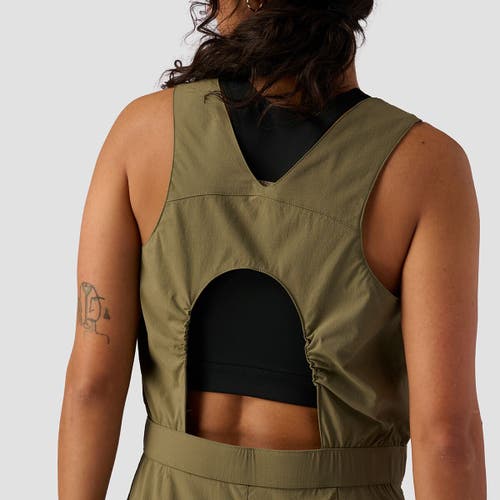 Backcountry Wasatch Ripstop Romper In Brown