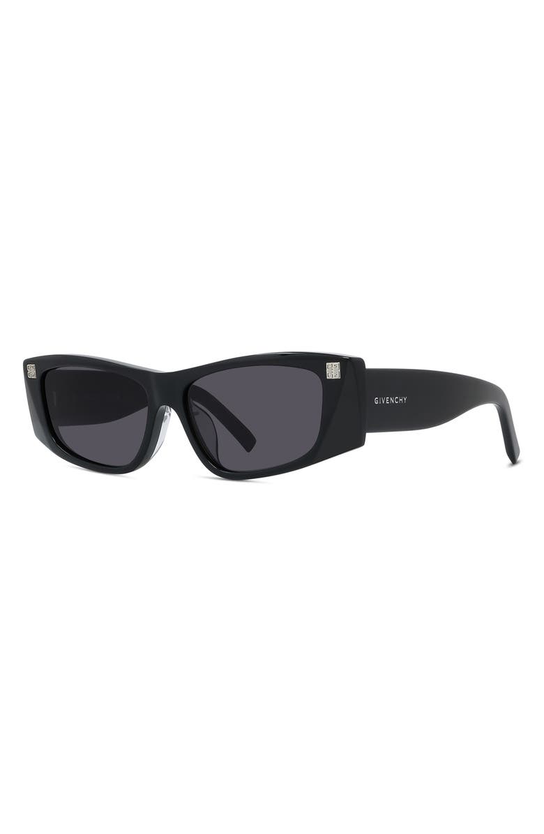Givenchy GV Day 56mm Rectangular Sunglasses, Alternate, color,