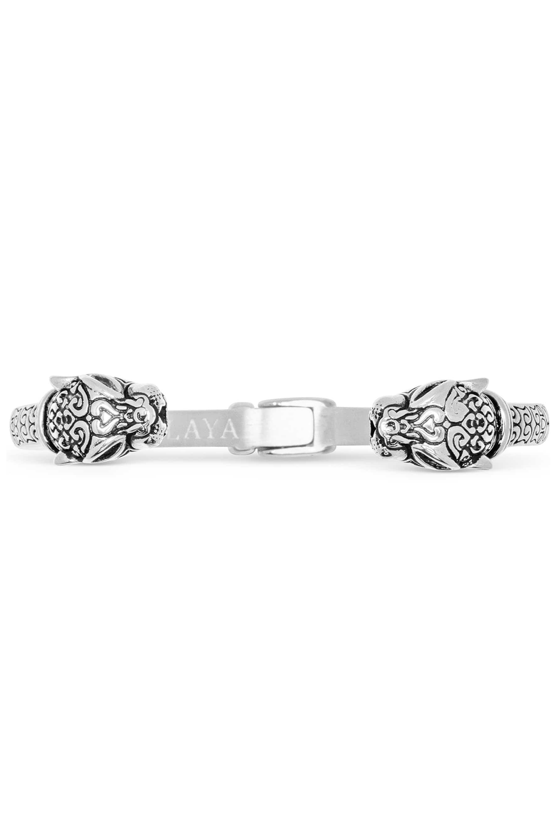 Panther Bangle, Alternate, color, Silver