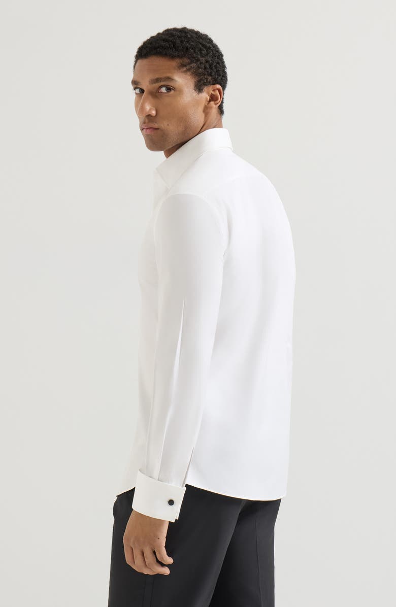 Brunello Cucinelli Tuxedo shirt, Alternate, color, White