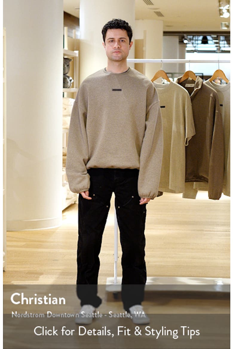 Modern Fit Fleece Crewneck Sweatshirt video