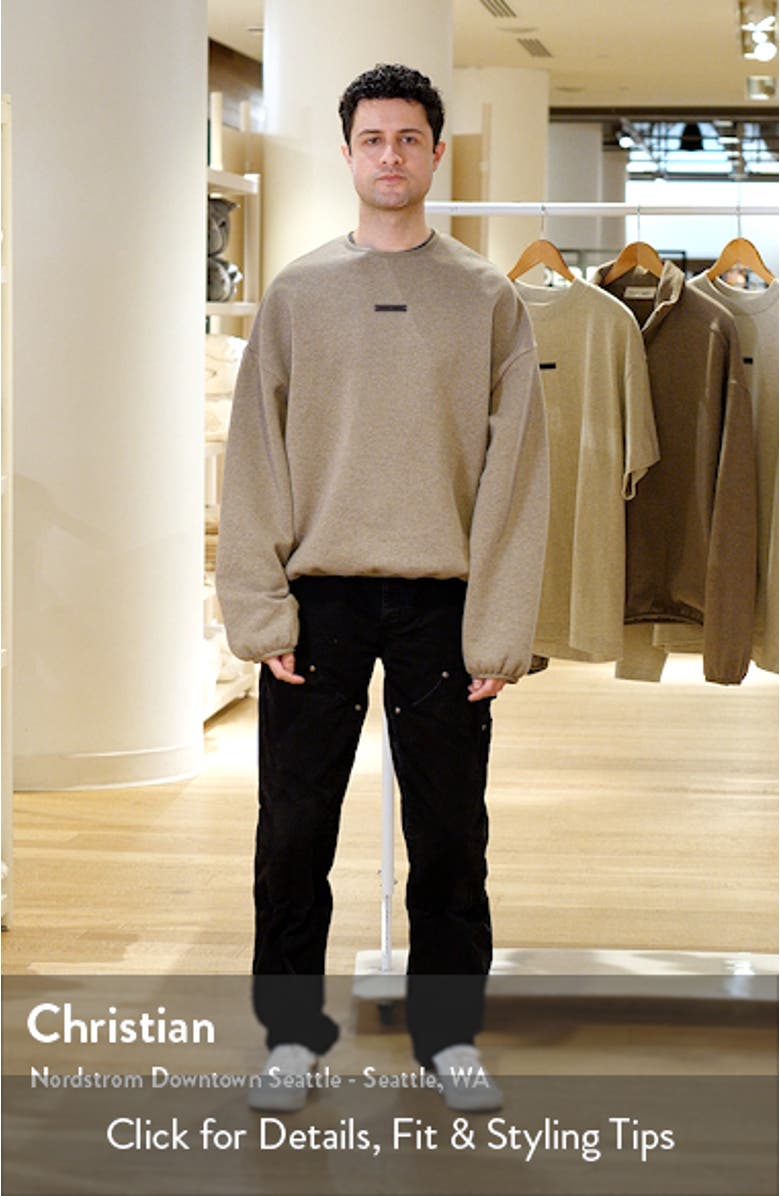 Modern Fit Fleece Crewneck Sweatshirt, sales video thumbnail