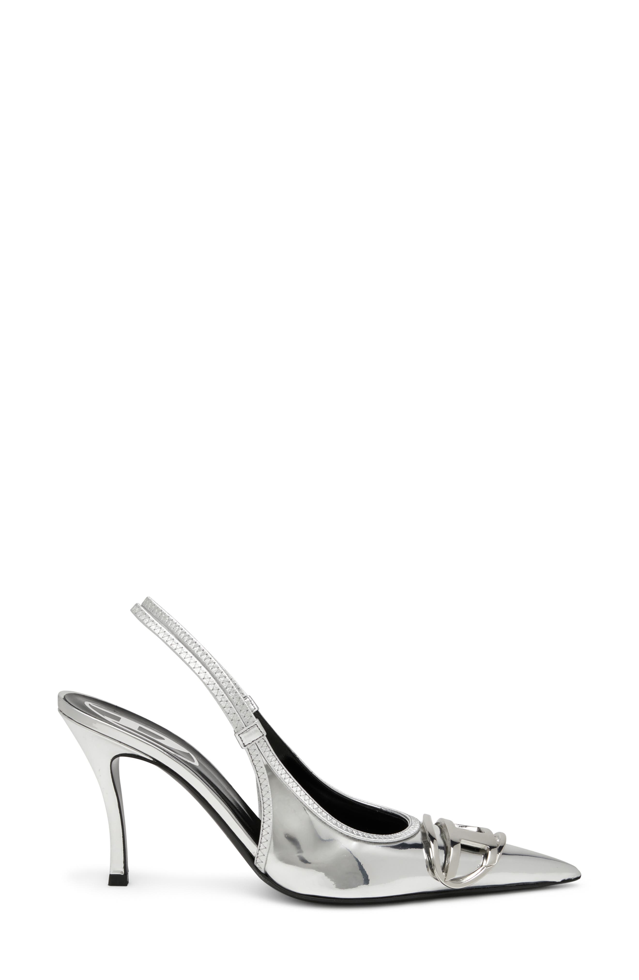 DIESEL<sup>®</sup> Oval D Metallic Slingback Pump, Alternate, color, 