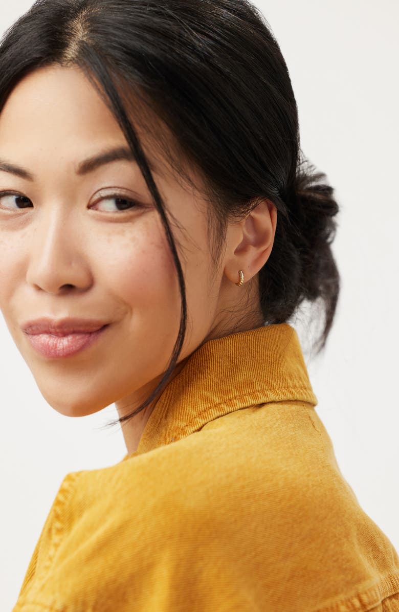 Ana Luisa Twisted Hoop Earrings - Gold Twist Hoops, Alternate, color, Gold