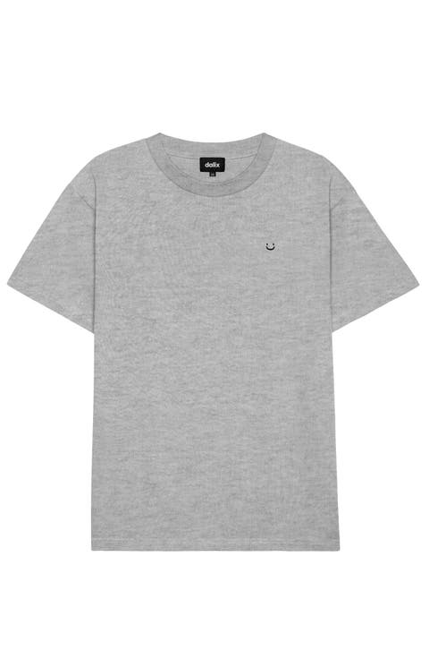 Mens Lil Smile Heavy Weight Cotton Tee