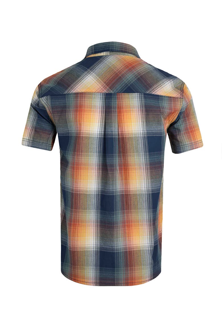 Judd Short Sleeve Check Shirt, Alternate, color, Ensign Blue