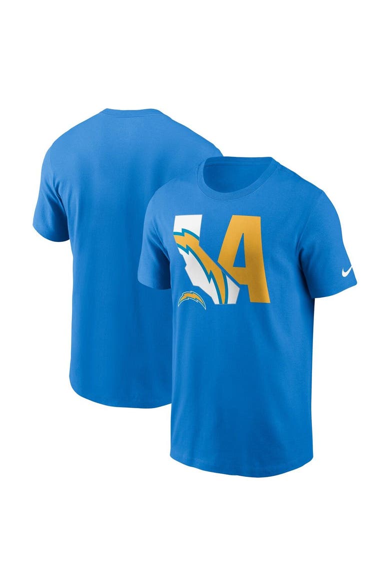 Men's Nike Powder Blue Los Angeles Chargers Local Essential T-Shirt, Main, color, Powder Blue