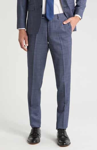 Ted Baker London Jefferson Slim Fit Flat Front Wool Dress Pants