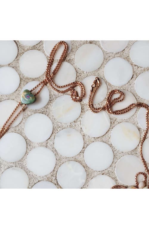 Luvmyjewelry Luv Me Lace Ruby Fuchsite Slide Y-necklace