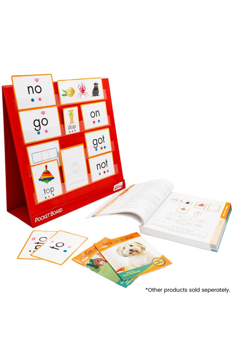 Junior Learning Tabletop Desk Pocket Board Chart, Alternate, color, Multicolored