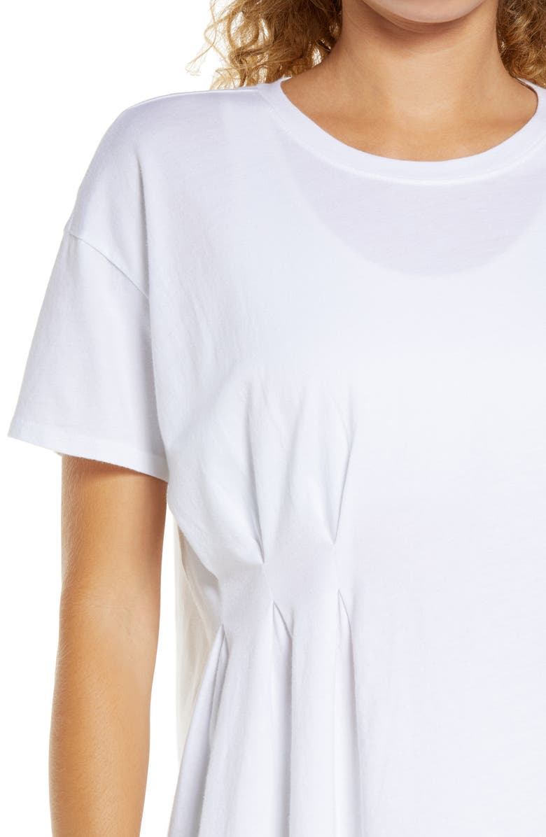 Zella Washed Pleated T-Shirt, Alternate, color,