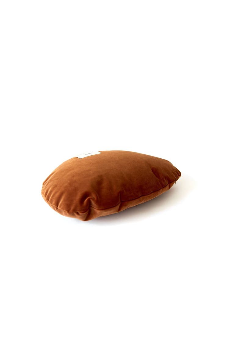 The Small Wobble in Velvet, Alternate, color, Rust