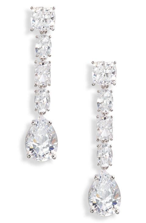 Shine On Cubic Zirconia Drop Earrings