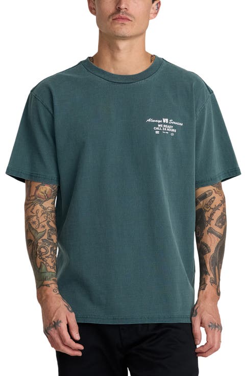 V8 Loose Fit Cotton Graphic T-Shirt