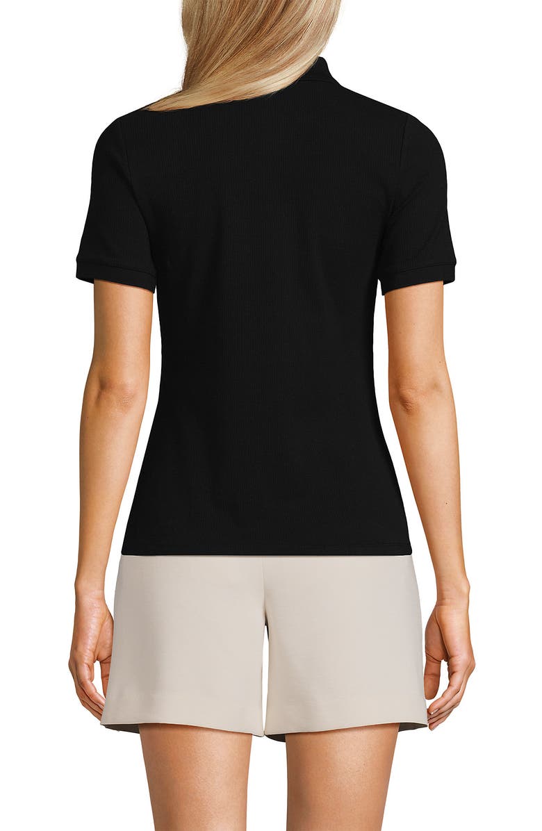 Lands' End Short Sleeve Wide Rib Polo, Alternate, color,