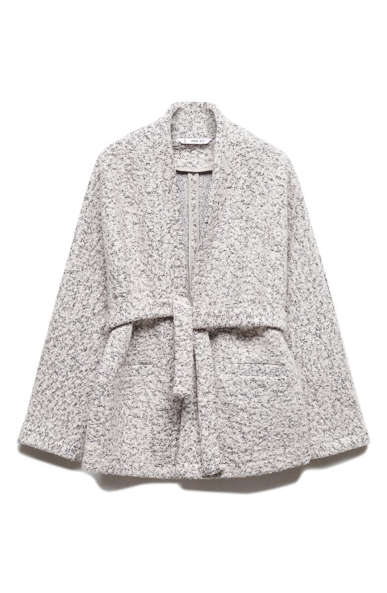 MANGO Tie Waist Coat, Alternate, color, 