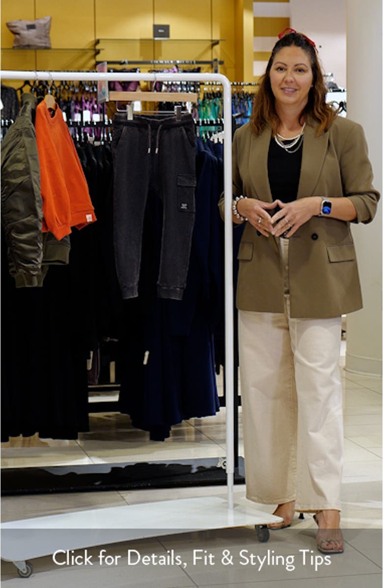 Kids' Stretch Cotton Utility Skinny Joggers, sales video thumbnail