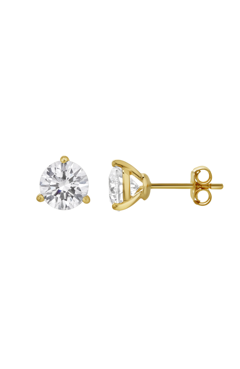 LuvMyJewelry Ellipse 2.14 Ct TW Lab Grown Round Diamond Studs Martini 14K Yellow Gold Earrings, Main, color, 14K Yellow Gold