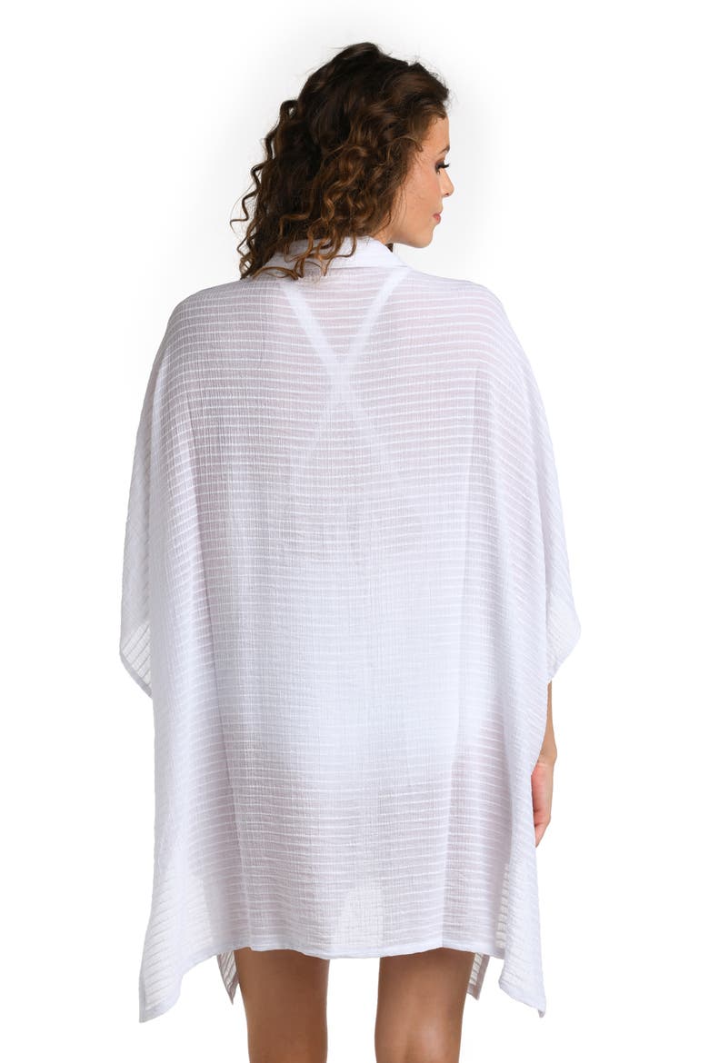 Convertible Cover-Up Shirtdress, Alternate, color, WHITE