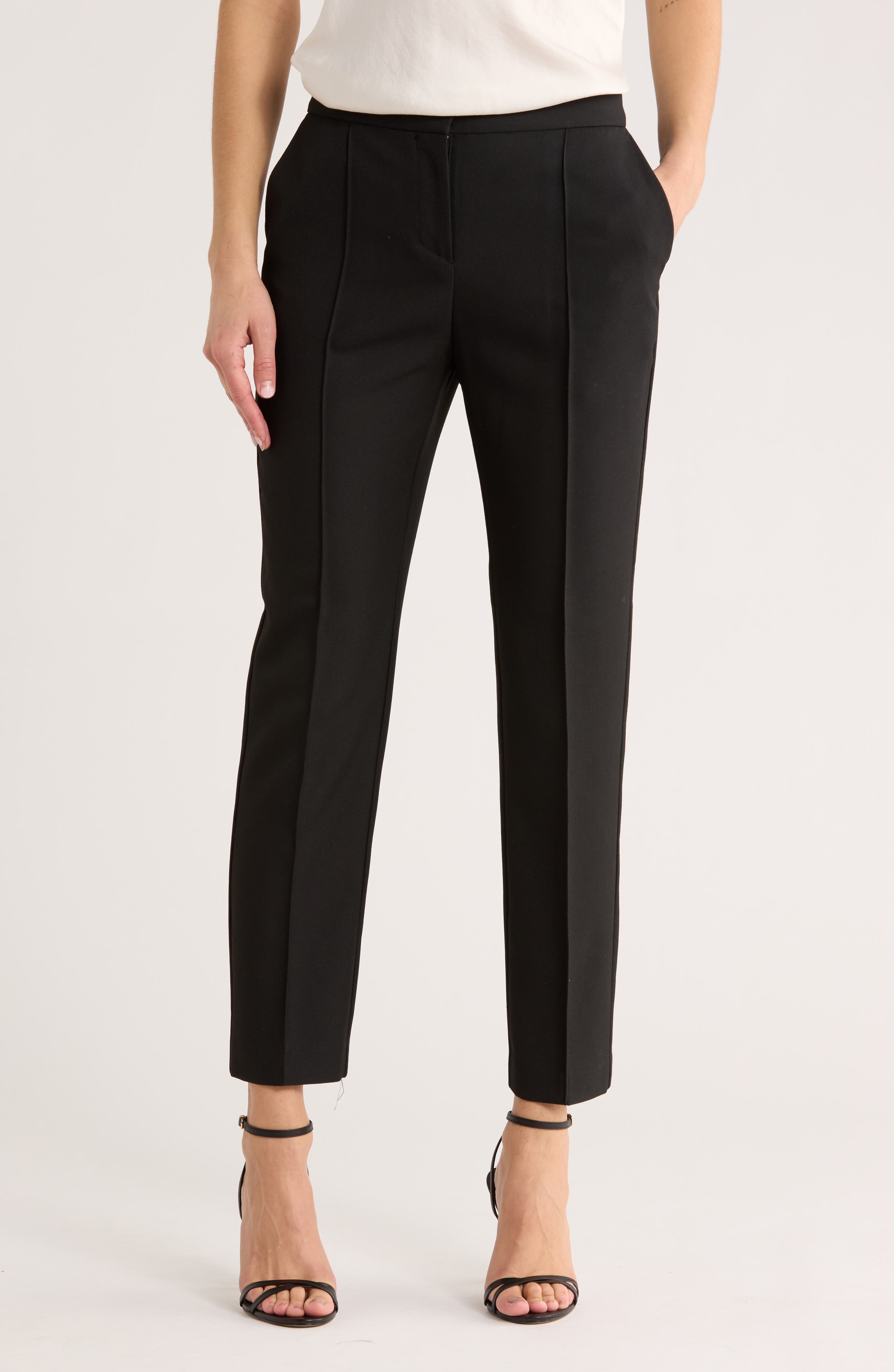 maje Pilar Ankle Crop Pleated Pants