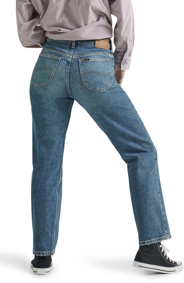 Lee Rider Classic Straight Leg Jeans, Alternate, color, Classic Indigo