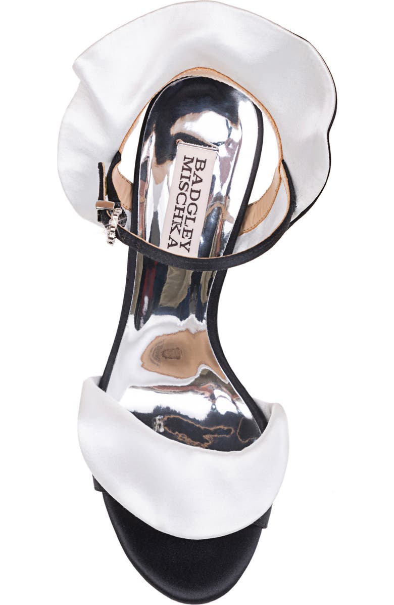 Badgley Mischka Collection Badgley Mischka Ella Two-Tone Satin Sandal, Alternate, color,